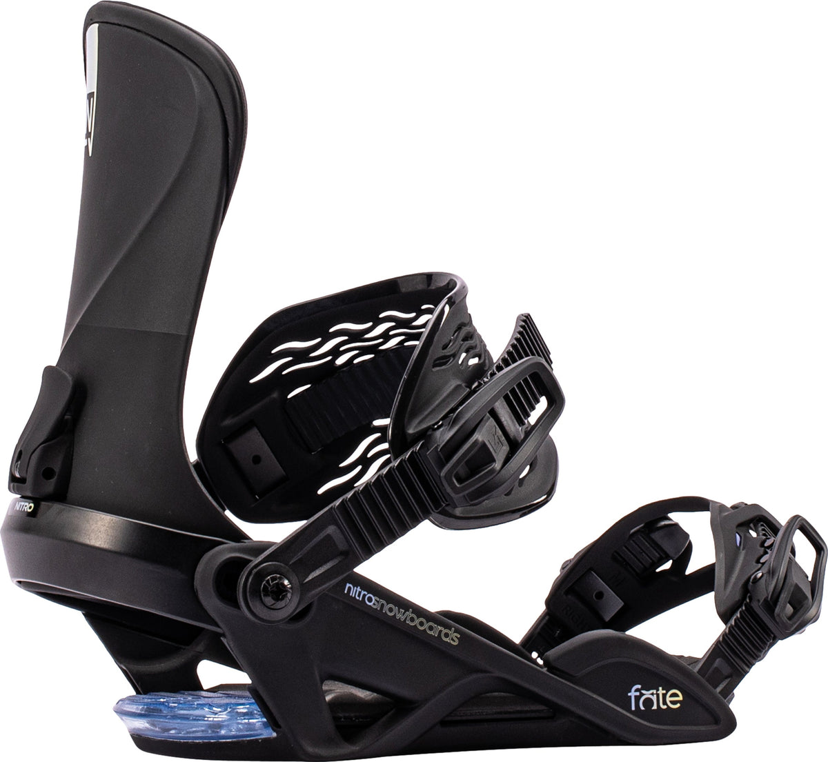 Nitro Fate Damen-Snowboardbindung – Ultra Black