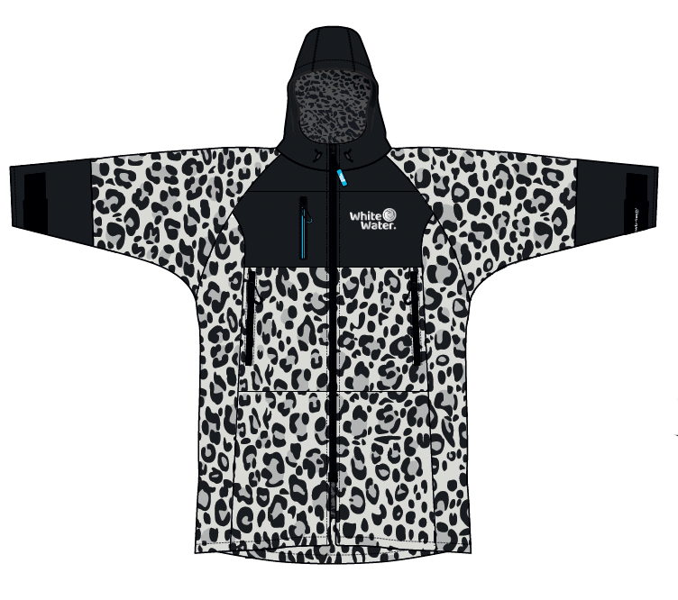 White Water Hard Shell Robe – Snow Leopard