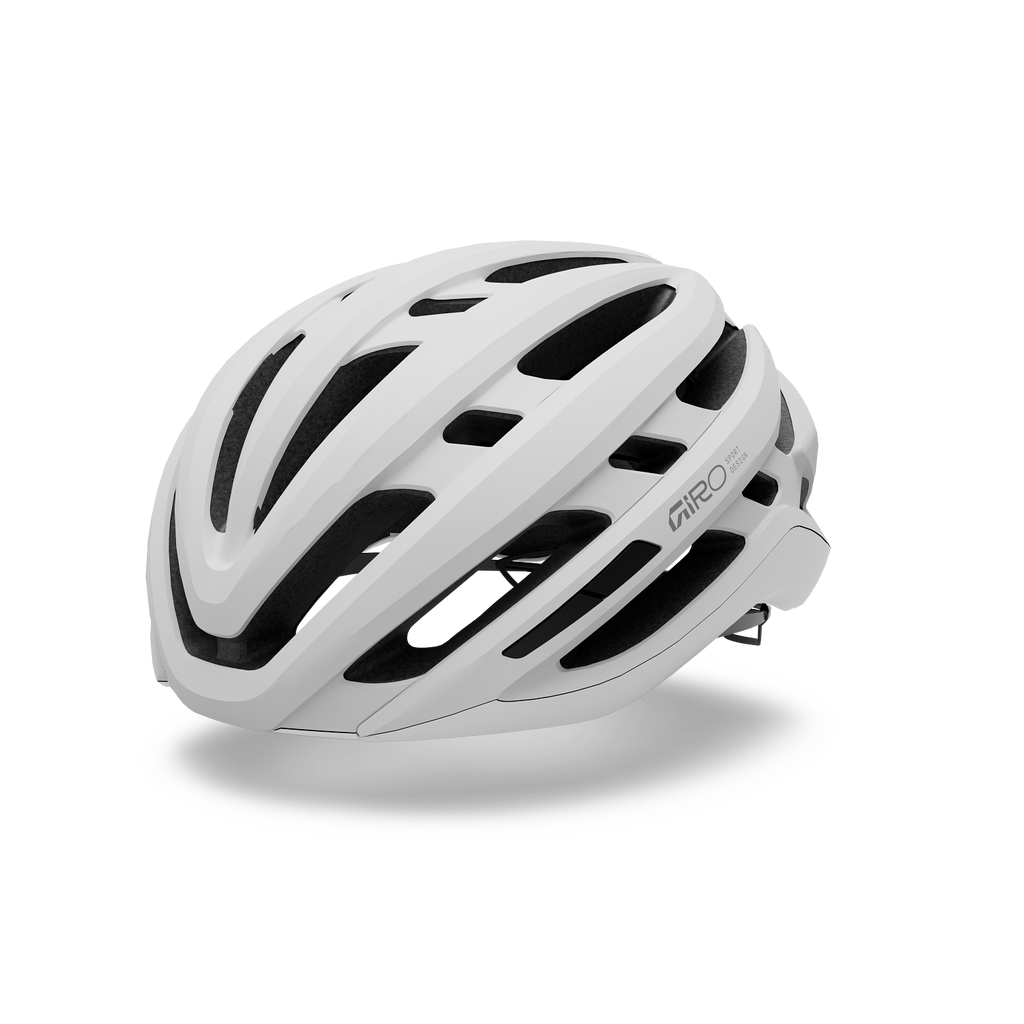 Giro Agilis Mips Matte White (Mattweiß) – schräge Vorderansicht