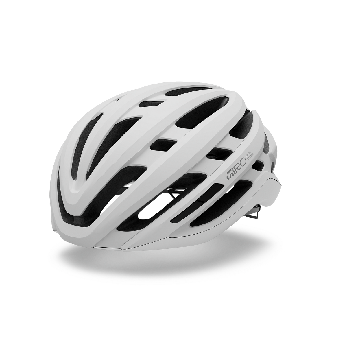 Giro Agilis Mips Matte White (Mattweiß) – schräge Vorderansicht