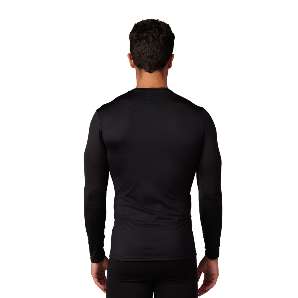 FOX Tecbase Langarm-Baselayer – Schwarz Rückansicht