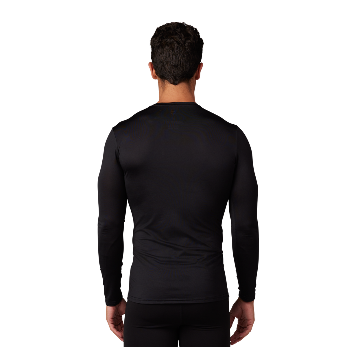 FOX Tecbase Langarm-Baselayer – Schwarz Rückansicht